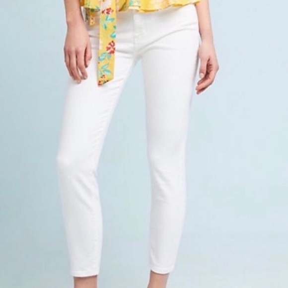 ✨HP✨Pilcro & the Letterpress, High-Rise Skinny 29, White. EUC. - Picture 2 of 9